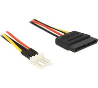 DELOCK Stromkabel SATA 15Pin -> Floppy 4Pin St/St 0.24m
