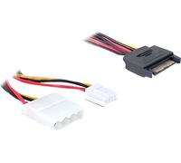 - Adaptateur secteur - alimentation SATA (M) pour alimentation interne 4 plots, connecteur mini-alimentation 4 broches (F) - 30 cm