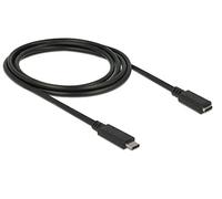 DeLock SuperSpeed USB câble USB 2 m USB 3.2 Gen 1 (3.1 Gen 1) USB C Noir