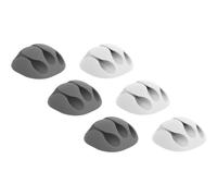 DELOCK Support de câble avec 3 passages Set 6 pièces