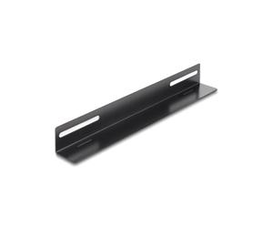 DeLOCK Support de Montage 19" pour Armoire Réseau 300x40mm, Métal Noir, Jeu de 2 Équerres de Fixation 48.3cm (19"), Largeur 300mm, Profondeur 40mm