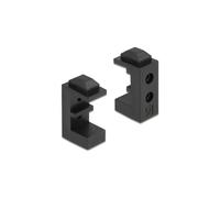 DeLOCK Support HDD/SSD 2.5" et 3.5" - Montage sécurisé & Empilable - Absorbeur de chocs - Dimensions 16 x 23 x 42 mm - Noir - Ref 18027