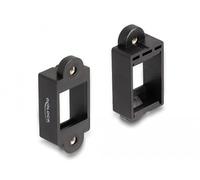 DeLOCK Support Keystone pour Installation avec Connexion à vis Noire Marque
