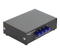Delock Switch Audio / Video 4 port manual bidirectional - Commutateur vidéo/audio - 4 x vidéo/audio composite - de bureau