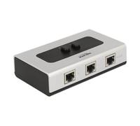 Delock Switch RJ45 10/100/1000 2 port manual bidirectional - Commutateur - 2 x 10/100/1000 - de bureau