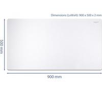 DELOCK Tapis de souris 900 x 500 x 2 mm blanc