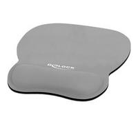 DeLock Tapis de souris ergonomique avec repose-poignets en gel gris Gris G