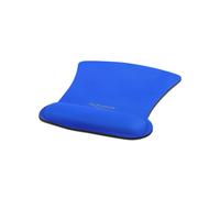 DeLOCK Tapis de Souris Ergonomique Bleu avec Repose-Poignet 255 x 207 x 20 mm, Surface Monochromatique, Poids 110g, Conditionnement Sachet Polyéthylène