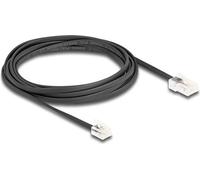 DELOCK Telefonkabel RJ45 Stecker zu RJ11 Stecker schw. 3m