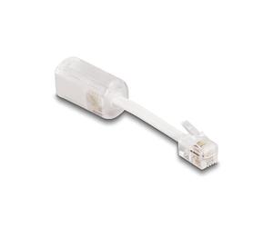 DeLOCK Telefonkabel-Verdrehschutz Adapter RJ10 Stecker zu RJ10 Buchse