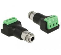 Delock Terminalblock 3 Pin 3,5mm St. Adapter