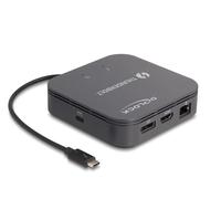 Delock Thunderbolt 3 Mini Docking Station 8K - DisplayPort / HDMI / USB / LAN / Audio / PD 3.0 - Filaire - Thunderbolt 3 - 60 W - 3,5 mm - 10,100,1000 Mbps - Noir