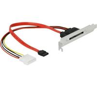 DELOCK Tôle de slot avec 1 x SATA 22 Pin mâle externe