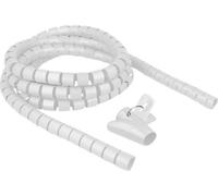 DELOCK Tuyau spiralé rétractable 2,5 m x 25 mm blanc