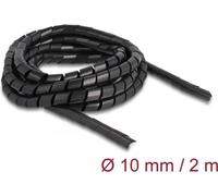 Delock Tuyau spiro flexible 2 m x 10 mm noir (0.20 cm), Gaine + protection pour câbles, Noir
