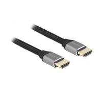 Delock Ultra High Speed HDMI câble 48 Gbps 8K 60 Hz gris 0.5 m certifié
