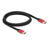 DELOCK Ultra High Speed HDMI Kabel 48 Gbps 8K 60 Hz rot 1m