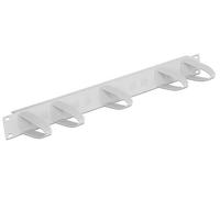 DeLOCK Universal - Gestion de câbles - montable sur rack - gris clair, RAL 7035 - 1U - 48,3 cm (19") (43346)