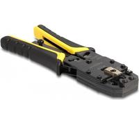 Delock Universelle Crimpzange mit Abisolierer für 10P (RJ50), 8P (RJ45), 6P (RJ12/11), 6P DEC oder 4P Modular Stecker (90523)