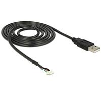 DeLOCK USB 2.0 A M / 5 pin V5 1.5m câble d'appareil Photo 1,5 m Noir - Câbles d'appareil Photo (1,5 m, Noir, 5 pin SMT, USB 2.0 A, Male Connector/Male Connector)