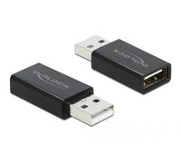 DELOCK USB 2.0 Ada. Typ-A Steck. zu Typ-A Buch. Datenblocker