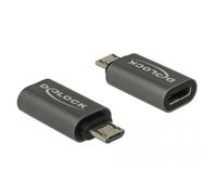 Delock USB 2.0 Adaptateur [1x USB 2.0 mâle Micro-B - 1x USB-C® 3.1 femelle]