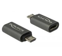 Delock USB 2.0 Adaptateur [1x USB 2.0 mâle Micro-B - 1x USB-C® 3.1 femelle] 65927