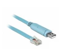 DeLock Adaptateur USB 2.0 63289 – USB-A mâle vers RJ45 mâle, 3 m, FTDI FT232RL, Bleu