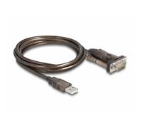 DeLock Adaptateur USB 2.0 vers RS232 62646 – USB A mâle / DB-9 mâle 1,5 m PL-2303 GS