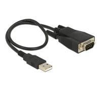 Delock USB 2.0 Adaptateur [1x USB 2.0 type A mâle - 1x RS232 mâle] 62958 0.45 m