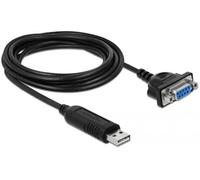 Delock USB 2.0 Adaptateur [1x USB 2.0 type A mâle - 1x série (9 pôles)] 66281 1.8 m