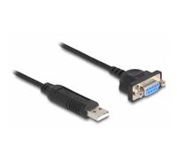 Delock USB 2.0 Adaptateur [1x USB 2.0 type A mâle - 1x série (9 pôles)] 66453