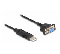 Delock USB 2.0 Adaptateur [1x USB 2.0 type A mâle - 1x série (9 pôles)] 66453