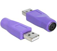 Delock USB 2.0 Adaptateur [1x USB-A mâle - 1x PS/2 femelle] 65461