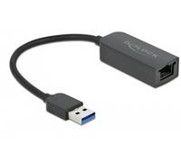 Delock USB 2.0 Adaptateur [1x USB-A mâle - 1x RJ45 femelle] 66646 0.16 m