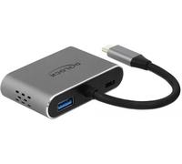 DeLOCK 64074 hub & concentrateur USB 3.2 Gen 1 (3.1 Gen 1) Type-C Gris