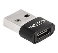 DELOCK USB 2.0 Adapter USB Typ-A St > USB Type-C Bu schwarz