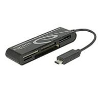 Delock USB 2.0 Card Reader USB Type-C male 5 Slots - Lecteur de carte - tout-en-un (Multi-Format) - USB-C Noir G
