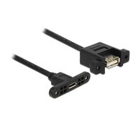 DeLOCK USB 2.0 Micro-B/A, 0.25m câble USB 0,25 m Micro-USB B USB A Noir