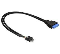 DeLOCK USB 3.0 19 pin - USB 2.0 8 pin 45cm câble USB 0,45 m 2.0/3.2 Gen 1 (3.1 Gen 1) Noir