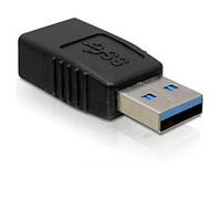 DeLock Adaptateur USB 3.0 Type A mâle vers femelle 65174 Noir