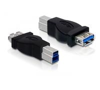 DeLOCK USB 3.0 Adapter USB 3.0-B M USB 3.0-A FM Noir