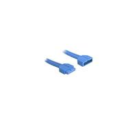 Delock USB 3.0 Pin Header - Rallonge de câble USB - tête 19 broches USB 3.0 (M) pour tête 19 broches USB 3.0 (F) - USB 3.0 - 45 cm - bleu