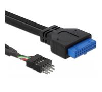 Delock 83095 USB3.0 Kabel Delock Pinheader 19pin -> 8pin Bu/St 0.30m