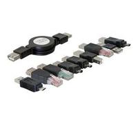 DeLOCK USB adapter kit 10 parts Noir