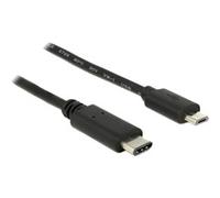 DeLOCK 83602 câble USB 1 m USB 2.0 USB C Micro-USB B Noir
