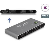 DELOCK USB-C KVM Switch zu HDMI und DisplayPort 8K MST