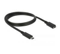 Delock Câble USB USB 3.2 Gen1 (USB 3.0) USB-C® mâle, USB-C® femelle 1.00 m noir 85533