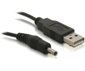 DeLOCK USB cable Power-Kabel,3,1mm Hohlst. Noir 1,5 m USB A