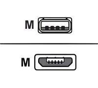 DELOCK USB Kabel A -> Micro-B St/St 0.50m 90°gew. Easy USB